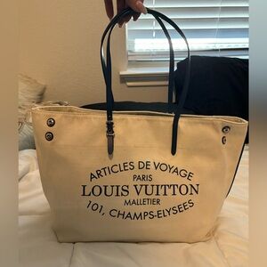 Louis Vuitton Articles De Voyage canvas tote bag